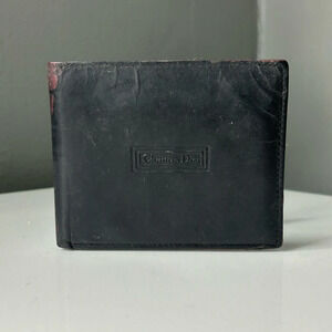 Christian Dior Black Leather Bifold Wallet (project piece)